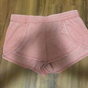 Pink sweatshorts